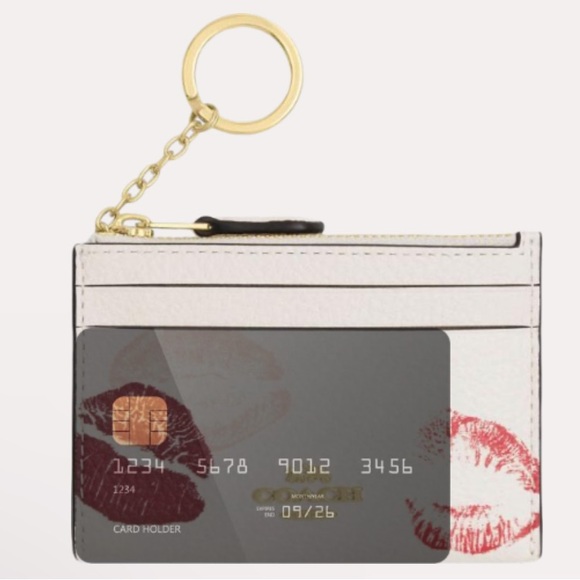 Coach Mini ID Skinny Case with Lips - Picture 5 of 5